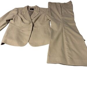 The Limited Tan Blazer and Pants Ensemble | Excellent Used Condition